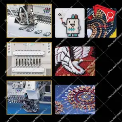 دستگاه گلدوزی و پولک دوزی صنعتی چند کله سین سیم