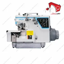 چرخ خیاطی سردوز سه نخ کامپیوتری بکلش دار جک مدل C6 با مکش بادی