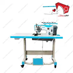 چرخ خیاطی دو سوزن دو ماکو استپ دار کمپلت درشت موتور سر خود جک مدل ۵۸۷۵۰B