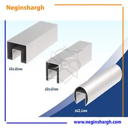 هندریل استیل نرده شیشه ای - نگین شرق