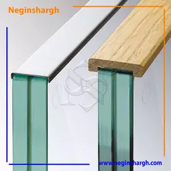 هندریل استیل نرده شیشه ای - نگین شرق
