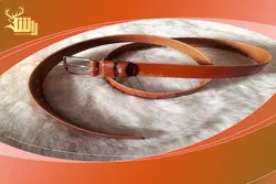 کمربند چرم گاومیش طبیعی
