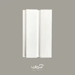 دیوارپوش مدرن لوور سفید کد LV7
