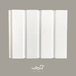 دیوارپوش مدرن لوور سفید کد LV7