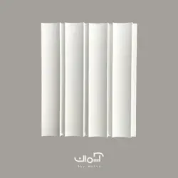 دیوارپوش مدرن لوور سفید کد LV10