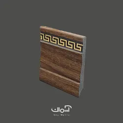 قرنیز 9.5 سانتی دکوراتیو طرح ورساچه قهوه ای