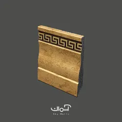 قرنیز 9.5 سانتی دکوراتیو طرح ورساچه طلایی