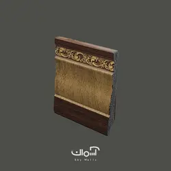 قرنیز 9.5 سانتی قهوه ای طلایی کلاسیک