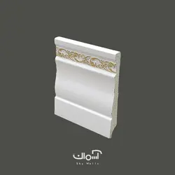 قرنیز 9.5 سانتی سفید طلایی کلاسیک