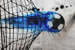 پوستر دیواری طرح توپ فوتبال کد 10018600