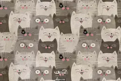 پوستر دیواری اتاق کودک طرح گربه کد 10013700