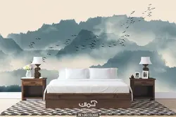 پوستر دیواری هنری جنگل و پرنده کد 10010300