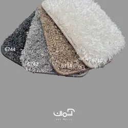 موکت ظریف مصور الگانس نقره ای کد 6742