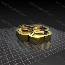 دانلود فایل سه بعدی قلب کوکی طرح برگ