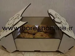 دانلود فایل باکس چوبی شیرینی