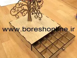 دانلود فایل باکس مشبک با درخت