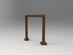 دانلود فایل سه بعدی آویز چوبی لباس