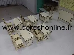 دانلود فایل ماکت میز و صندلی مدرسه
