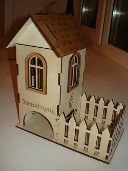 دانلود فایل لیزری باکس چای طرح کلبه زیبا