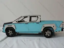 دانلود فایل لیزری ماکت وانت حرفه ای دو کابین