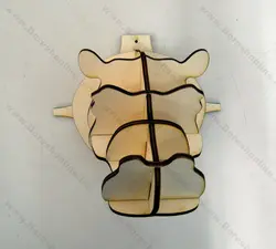 دانلود فایل لیزری ماکت سر کرگدن دیواری