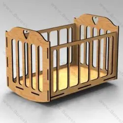 دانلود فایل لیزری ماکت تخت بچه