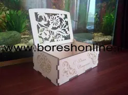دانلود فایل باکس چوبی گل دار