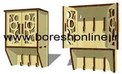 دانلود فایل جا کلیدی دیواری با باکس