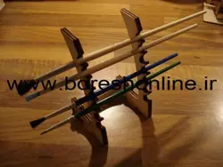 دانلود فایل استند  چوبی قلمو