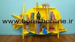 دانلود فایل کتابخانه دیواری طرح کرگدن