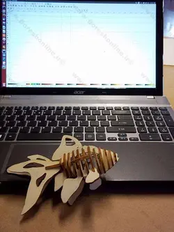 دانلود فایل لیزری ماکت طرح ماهی زیبا
