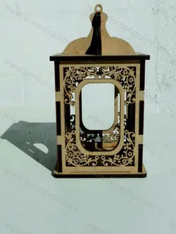 دانلود فایل لیزری لوستر چوبی آویز