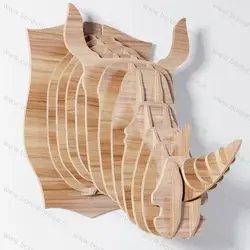 دانلود فایل لیزری ماکت سر کرگدن