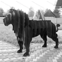 دانلود فایل لیزری ماکت شیر نر