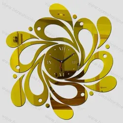 دانلود فایل لیزری ساعت دیواری چوبی طرح قطره
