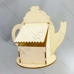 دانلود فایل لیزری جعبه چای طرح قوری