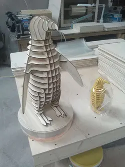 دانلود فایل لیزری ماکت پنگوئن