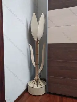 دانلود فایل لیزری دکوری کنار سالنی طرح گل ام دی اف