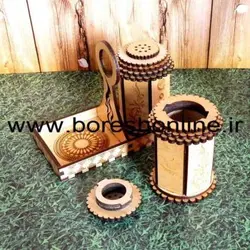 دانلود فایل نمکدان چوبی
