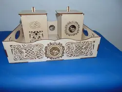 دانلود فایل لیزری سینی و قندان