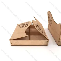 دانلود فایل لیزری باکس آجیل دو درب