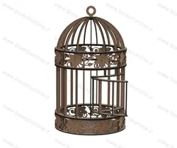 دانلود فایل لیزری لانه پرنده آویز طرح زیبا مشبک