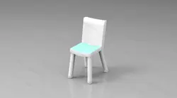 دانلود فایل سه بعدی صندلی آشپزخانه