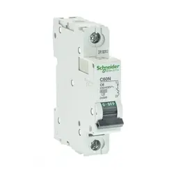 کلید مينياتوری تک پل 6 آمپر موتوری اشنایدر الکتریک