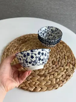 کاسه ماست خوری دنی هوم- طرح گل سرمه ای