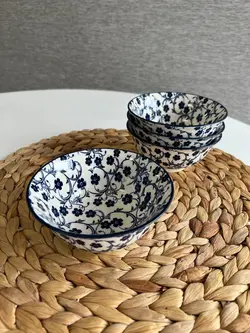 کاسه ماست خوری دنی هوم- طرح گل سرمه ای