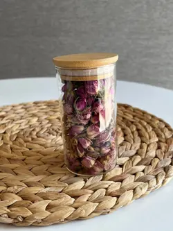 بانکه پیرکس گرد درب بامبو- قطر 6.5 سانت