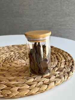 بانکه پیرکس گرد درب بامبو- قطر 6.5 سانت