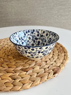 کاسه آبگوشت خوری دنی هوم- طرح گل سرمه ای