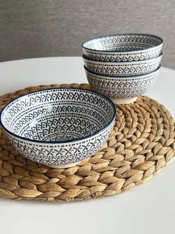 کاسه آبگوشت خوری دنی هوم- طرح x سرمه ای
